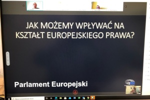 13-11-2020 Uczniowie ZSP nr 3 na lekcji w Brukseli
