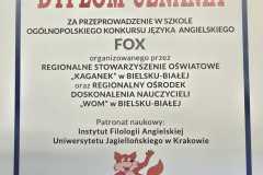 25-06-2025  Nagrody w Ogólnopolskim konkursie FOX 2025
